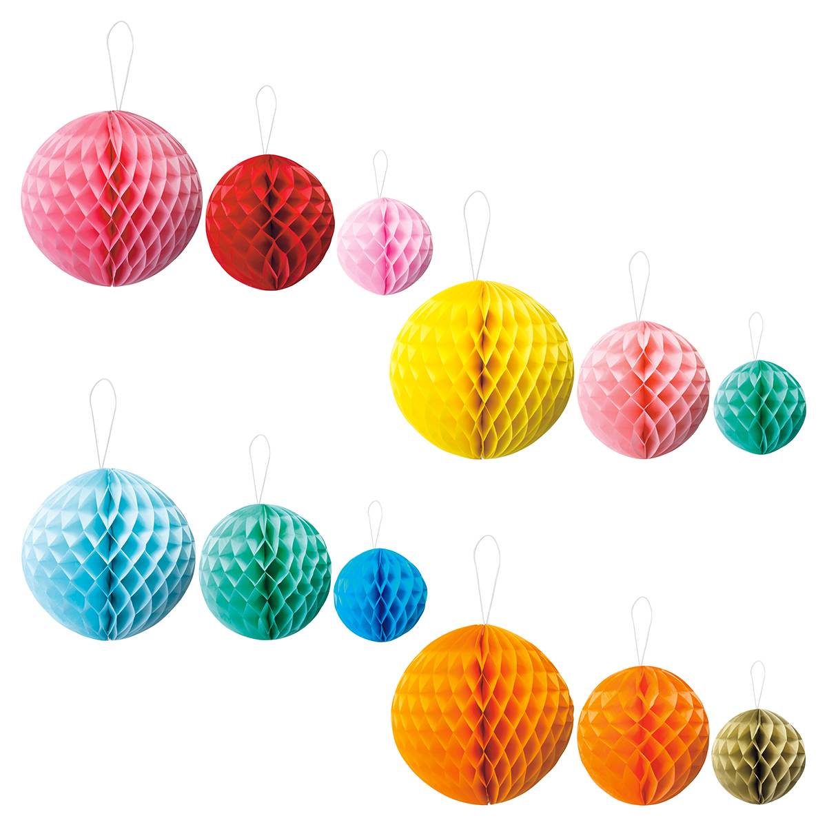 ハニカムボールアソート ピンク系