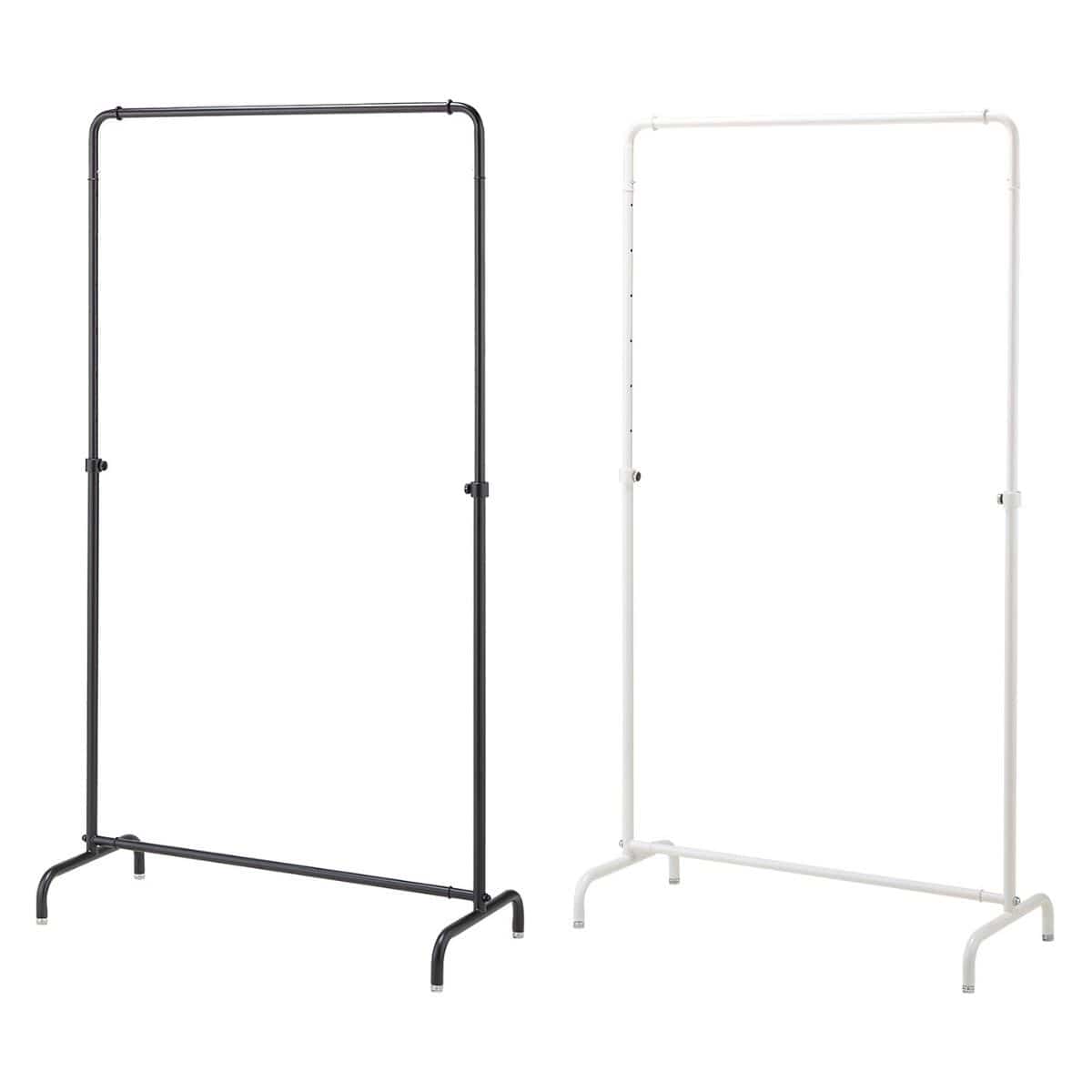 インハングタイプ ハンガーラック 幅90cm 丸パイプ〔ストエキオリジナル〕 ホワイト