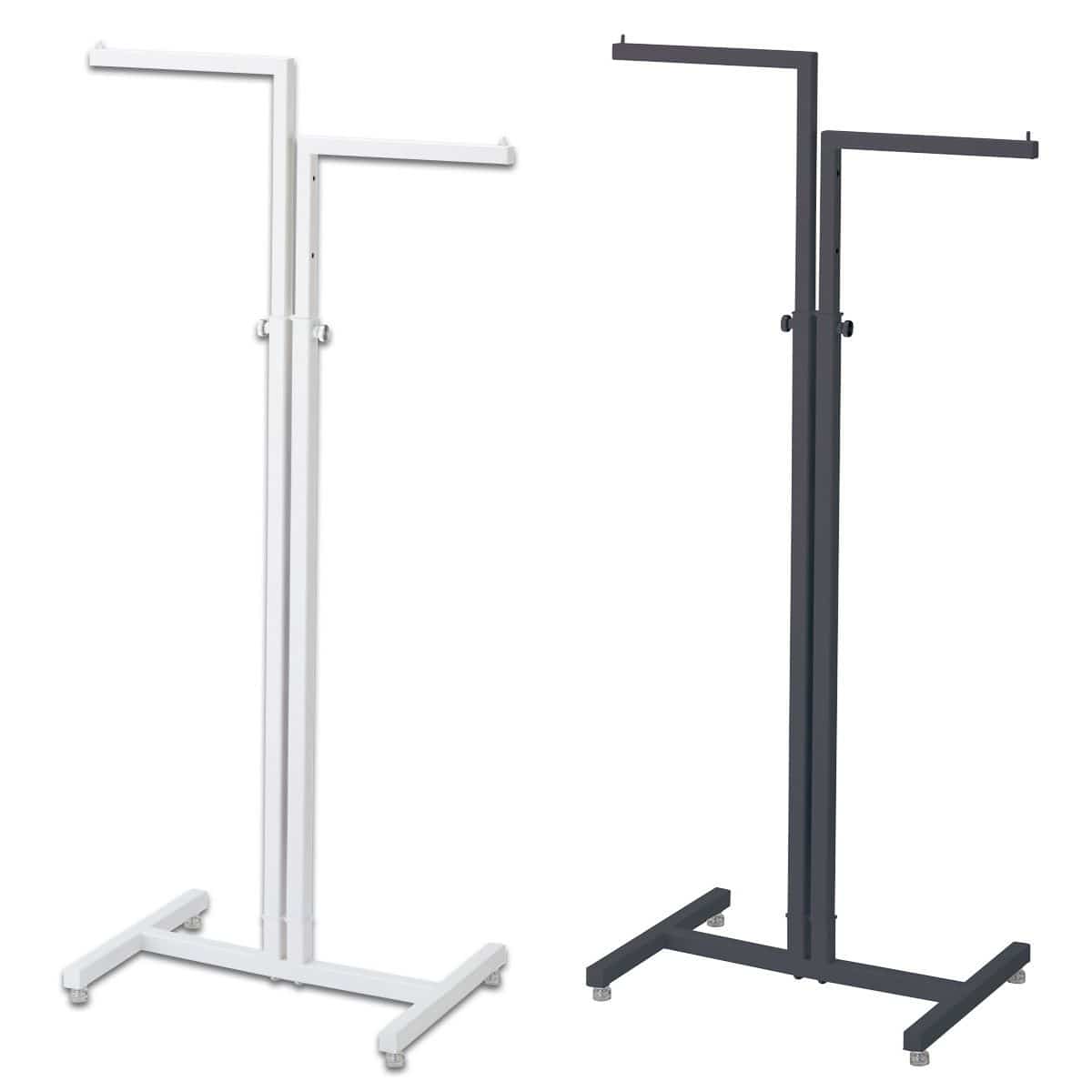 2WAYハンガー 角パイプ 直角[ストエキオリジナル] ホワイト