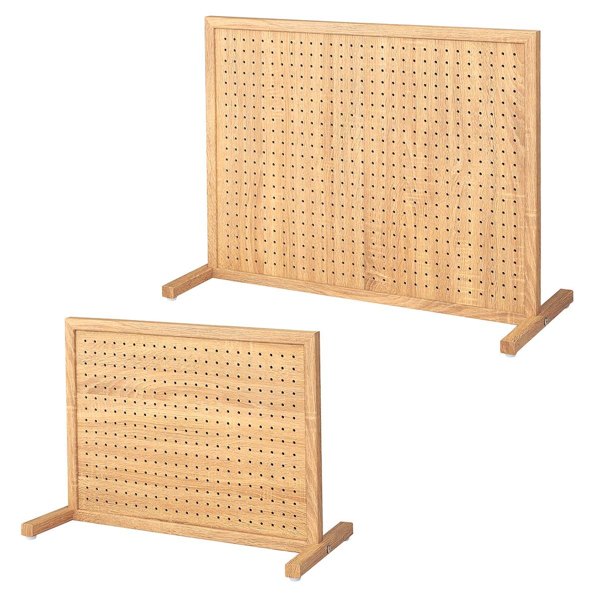 卓上両面有孔パネルスタンド ラスティック柄〔ストエキオリジナル〕 幅60×高さ45cmタイプ