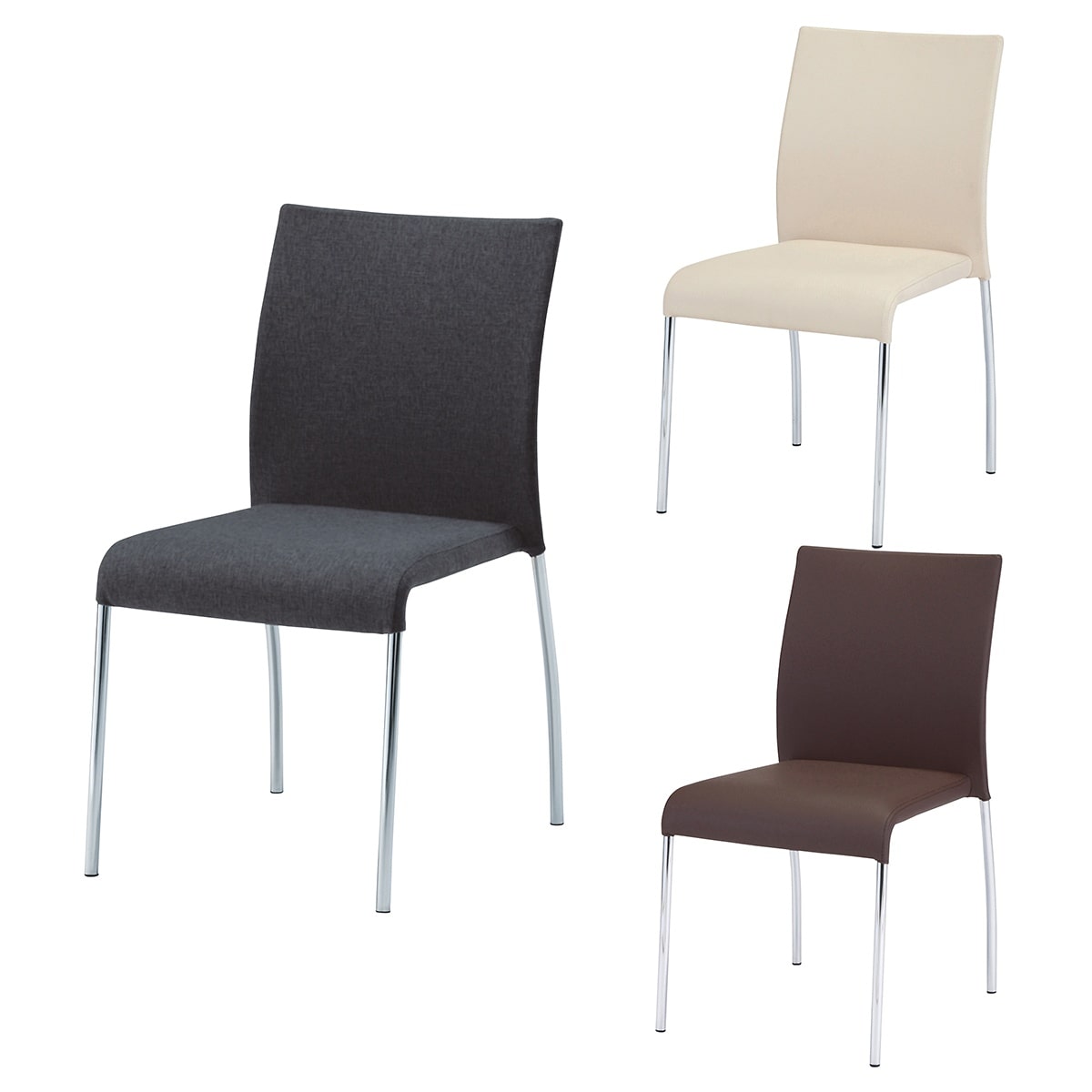 【4脚】リフレッシュチェア ブラック