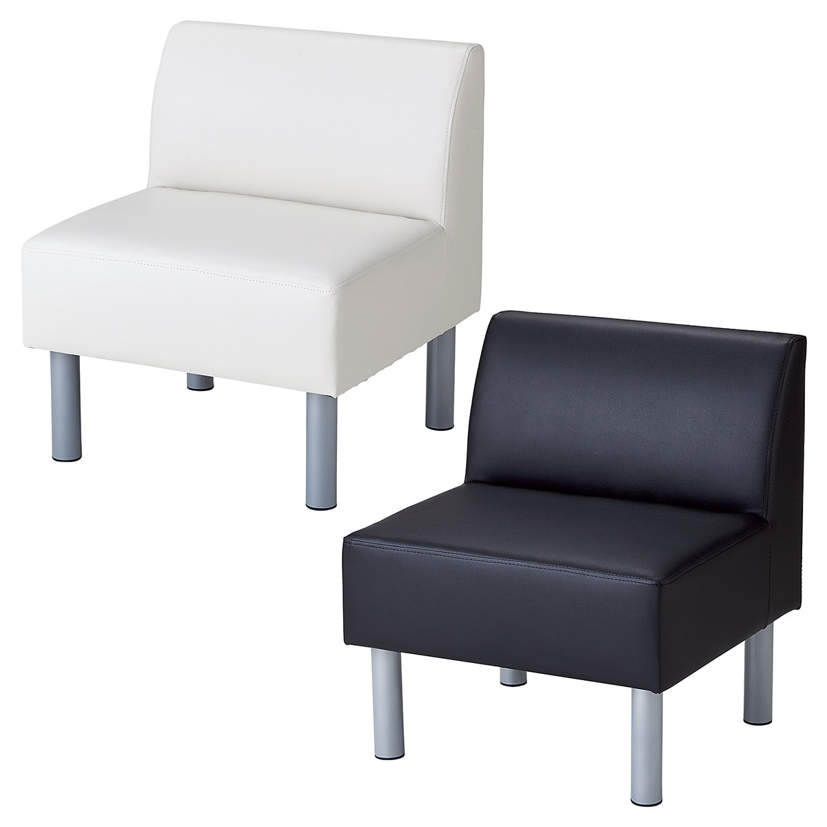 ロビーベンチ幅60cm 背付き アイボリー