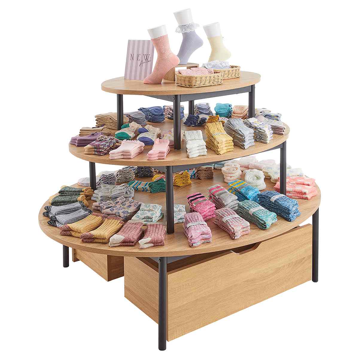 (1)W90cm　(2)W120cm　(3)W150cm 使用例