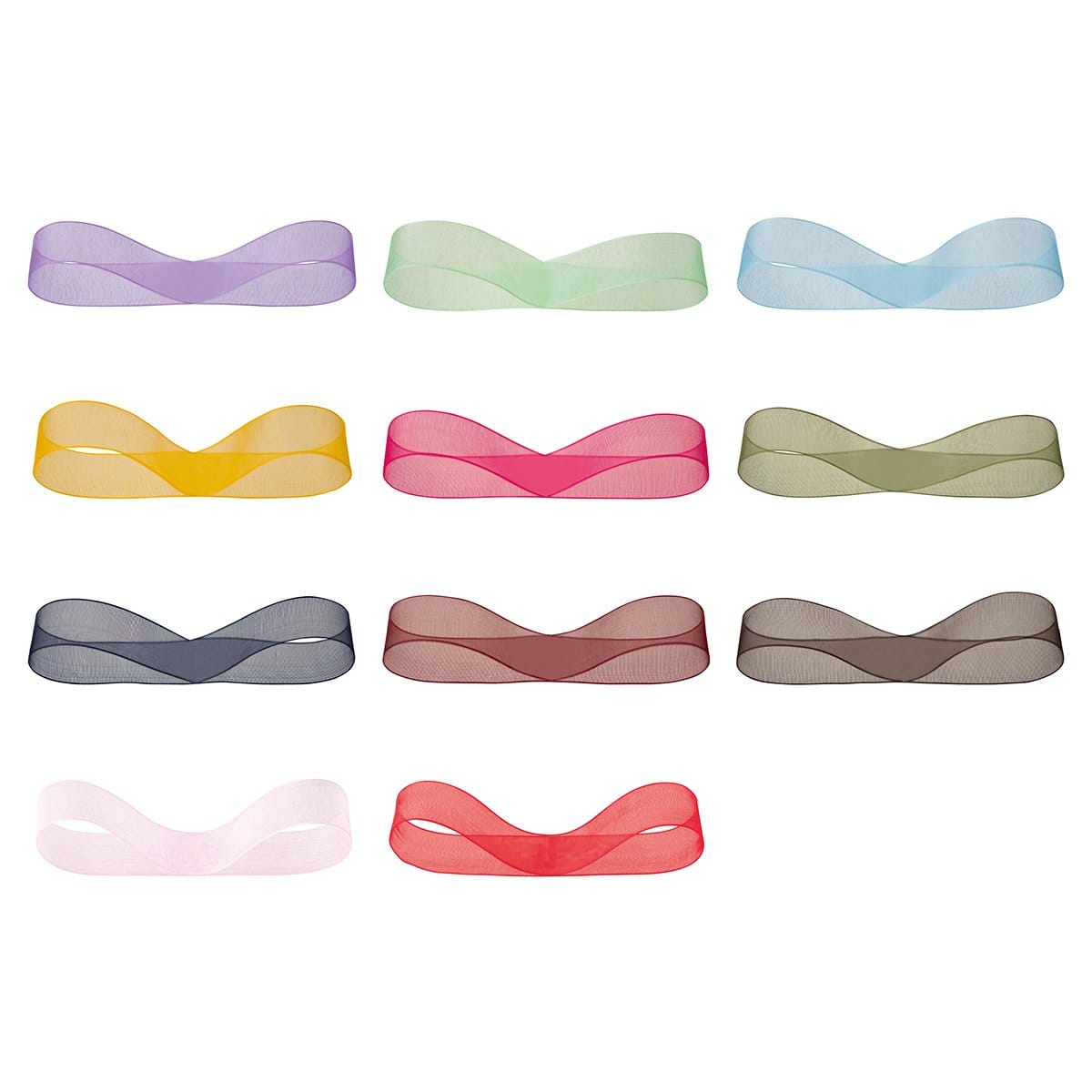 オーガンジーリボン 15mm幅  パープル