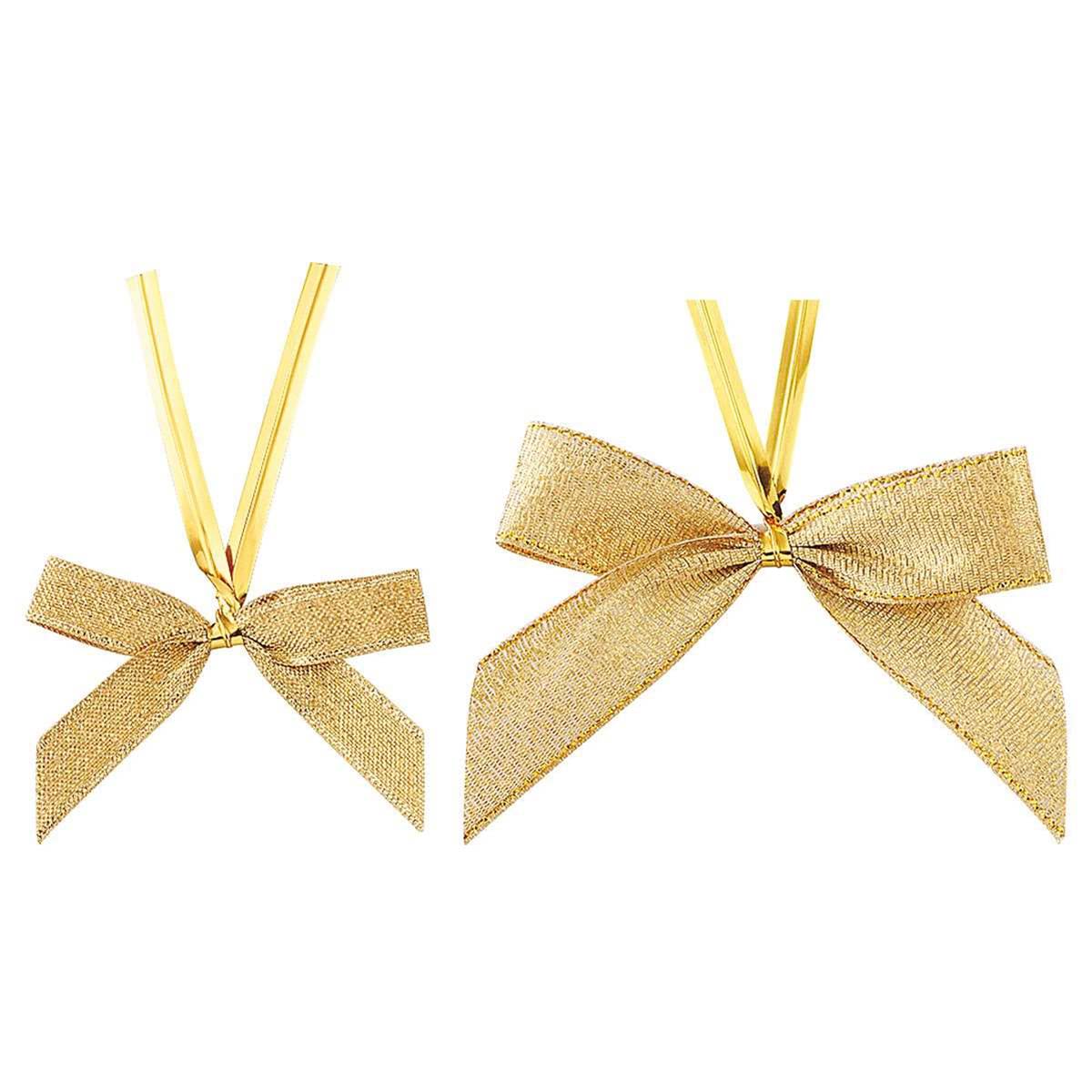 リボンタイ グリッター ゴールド〔ストエキオリジナル〕 小