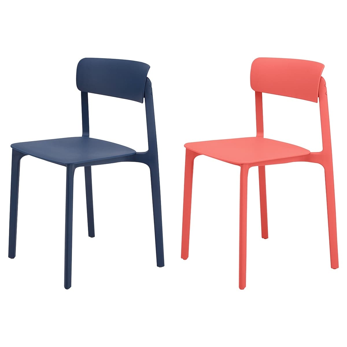 カラー樹脂チェア レッド