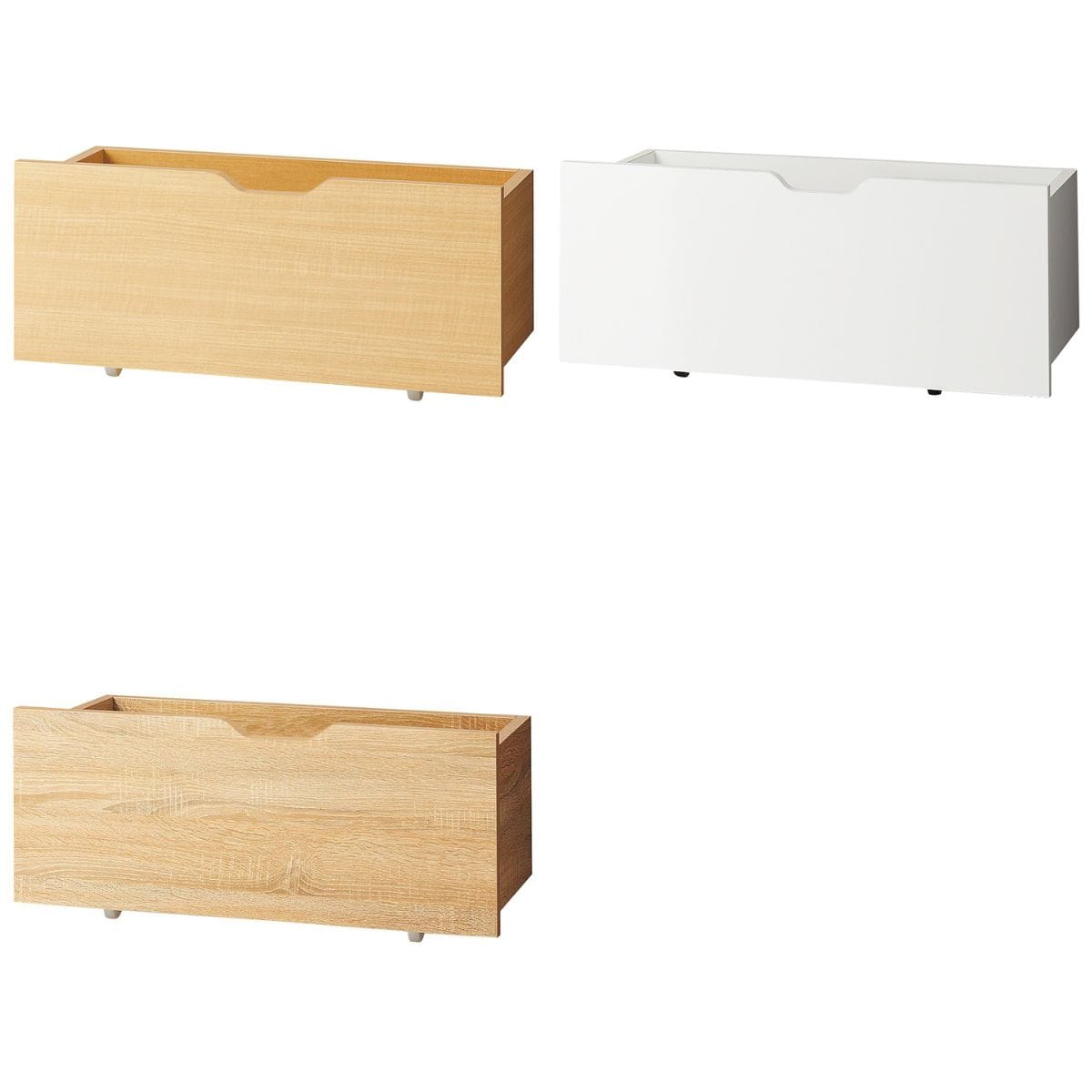 木製収納トロッコ 幅75cm 奥行35cm用〔ストエキオリジナル〕 エクリュ