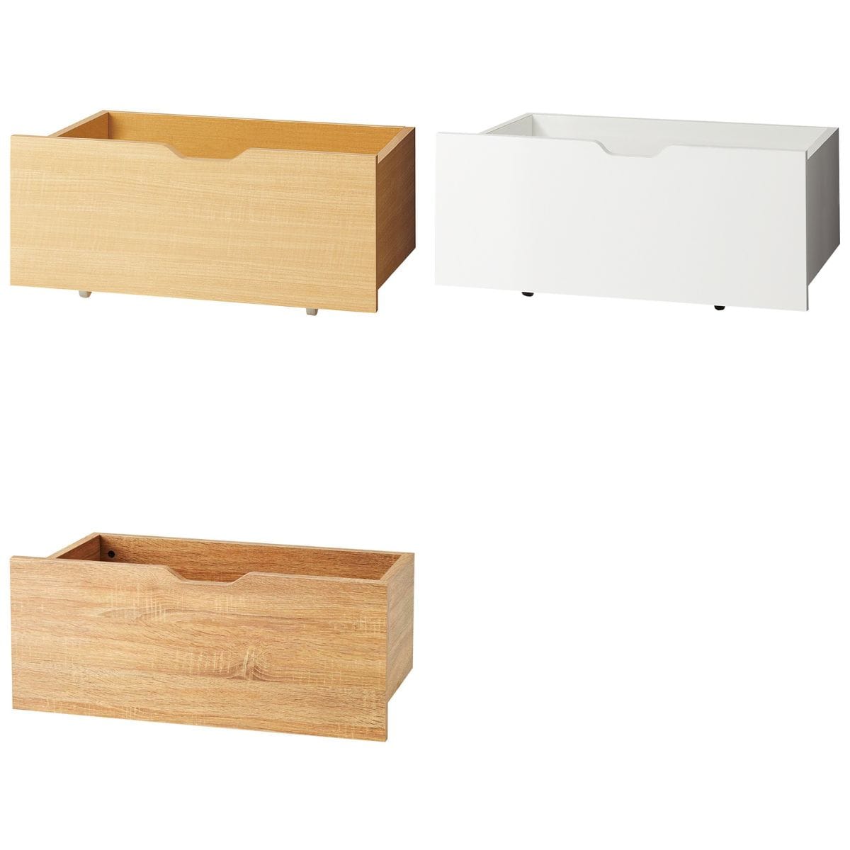 木製収納トロッコ 幅75cm 奥行40cm用〔ストエキオリジナル〕 エクリュ