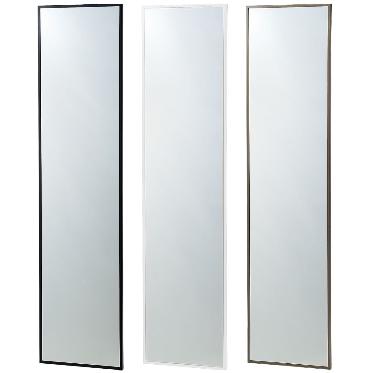 立て掛けスチールフレームミラー〔ストエキオリジナル〕 ブラック