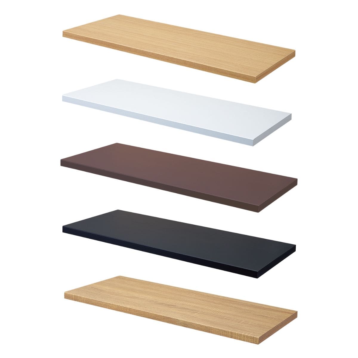 ファブルストレージBOXハイタイプ用天板(メラミン木棚)幅90×奥行35cm〔ストエキオリジナル〕 エクリュ