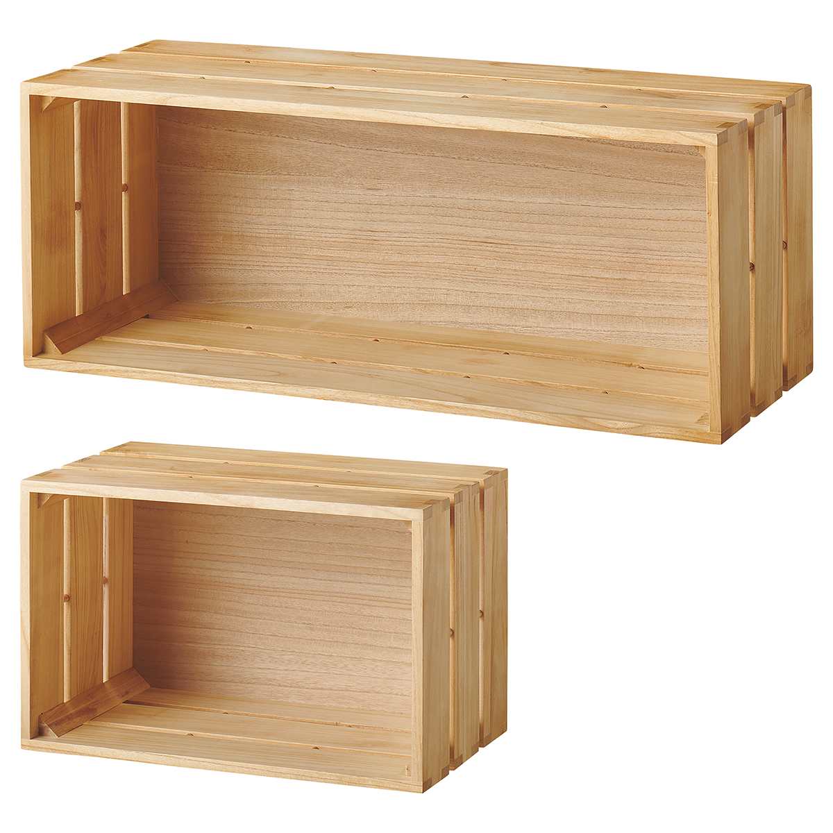 tumiki ボックス 背板パネルタイプ ナチュラル〔ストエキオリジナル〕 幅60cm用