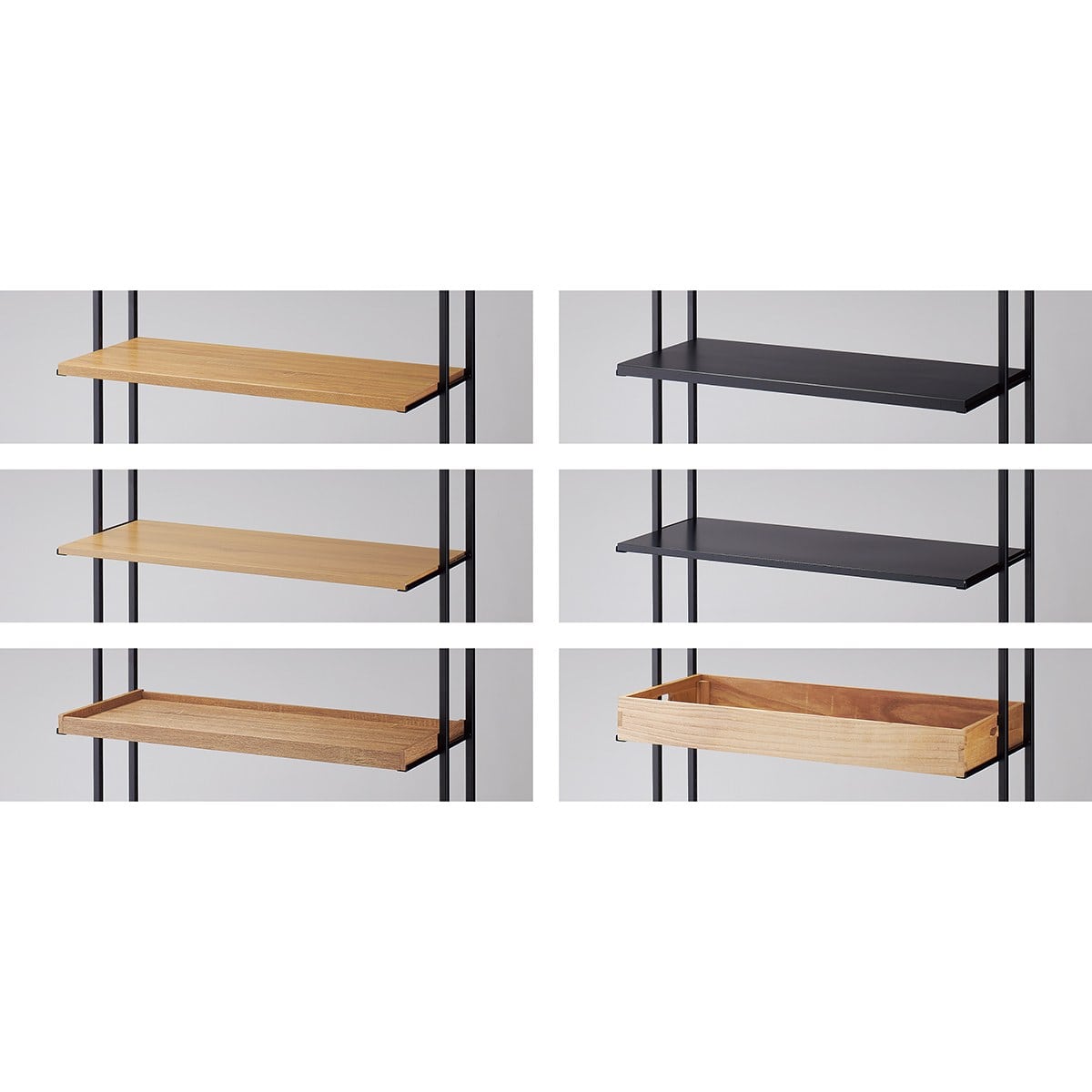 上部フレームブラック用中間棚セット 幅90cm 片面 新型ハコマルシェワゴン 〔ストエキオリジナル〕 木棚ラスティック柄