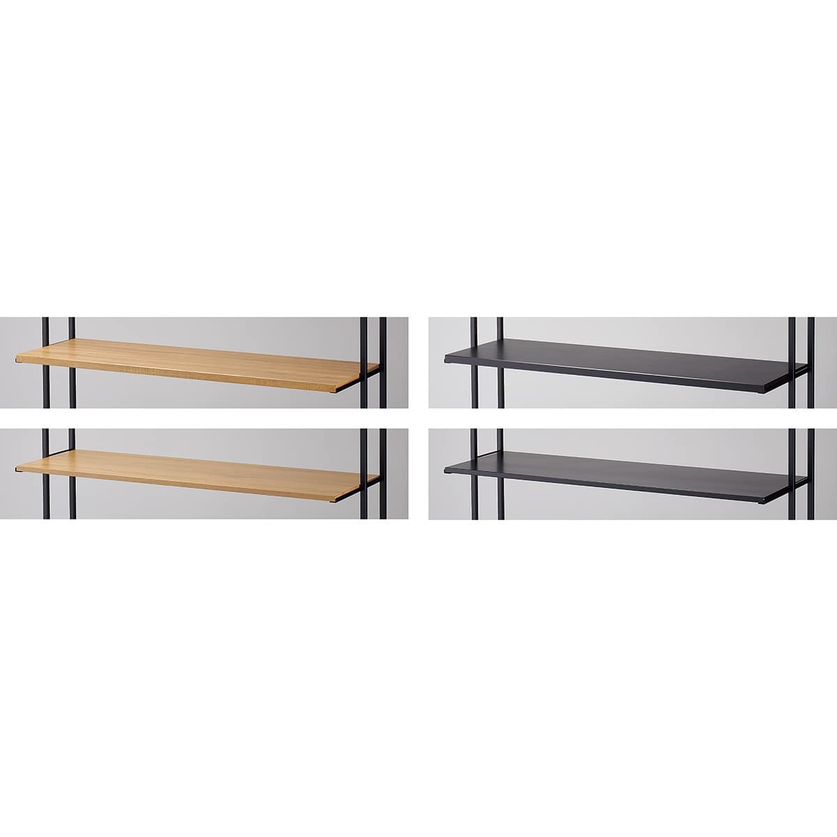 上部フレームブラック用中間棚セット 幅120cm 片面 新型ハコマルシェワゴン 〔ストエキオリジナル〕 木棚ラスティック柄