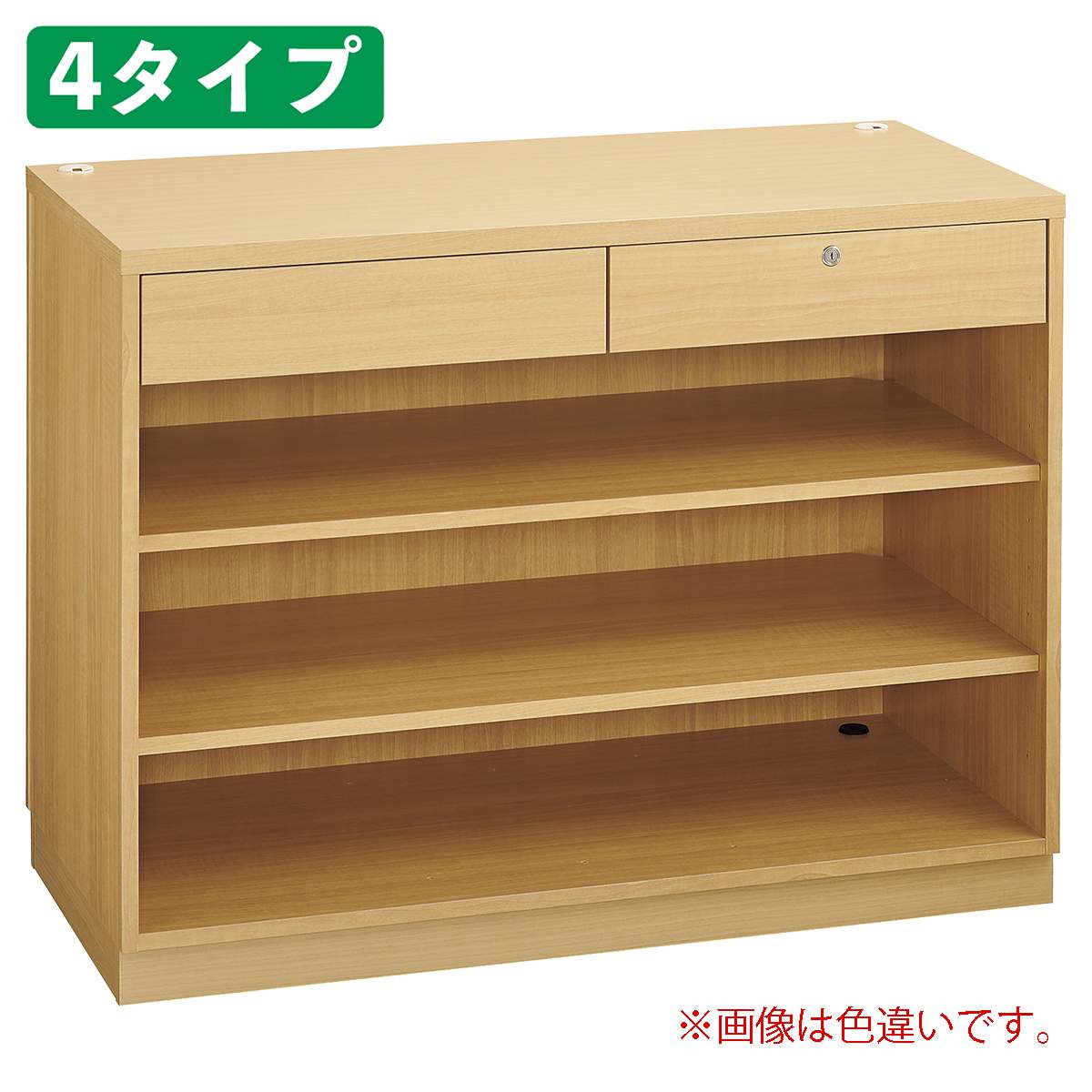 レジカウンター 平台タイプ 幅120cm ホワイト〔ストエキオリジナル