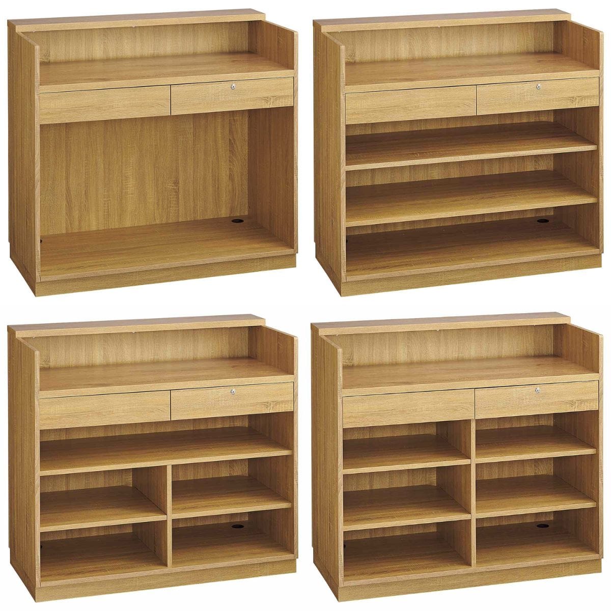 レジカウンター 小天板タイプ 幅120cm ラスティック柄〔ストエキオリジナル〕 オープンタイプ