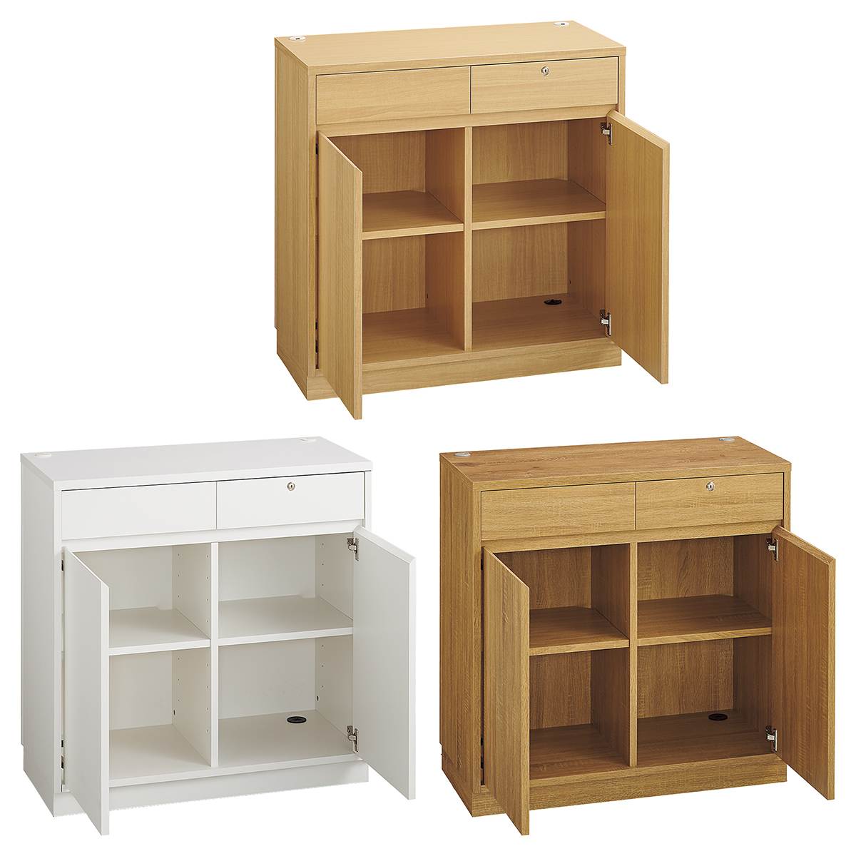 バックカウンター 幅90cm〔ストエキオリジナル〕 ホワイト