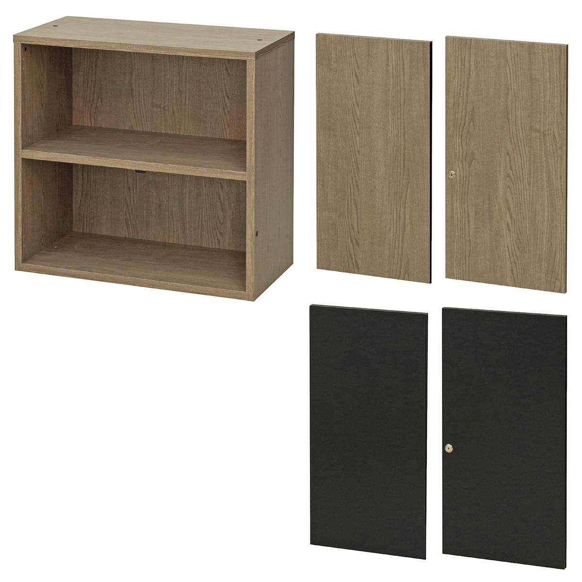 木製書庫 2段 幅80×奥行40×高さ76.5cm 2段