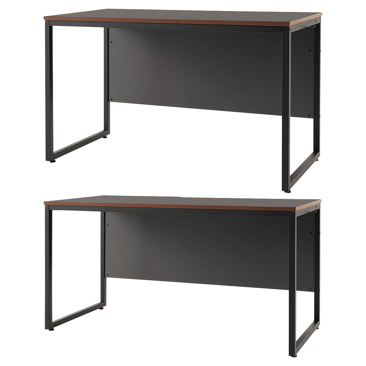 シリウスワークデスク ダークグレー 奥行60×高さ72cm W120cm