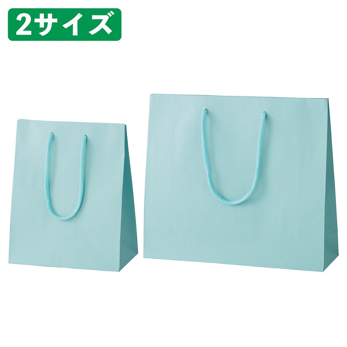 カラー手提げ紙袋 ミズ 20×12×25cm