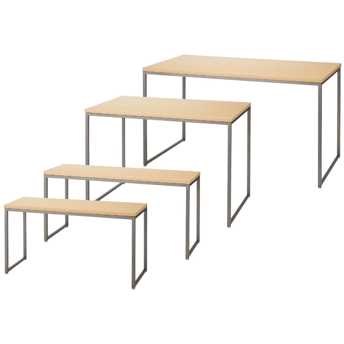 SC脚ショーテーブル エクリュ〔ストエキオリジナル〕 幅108×奥行45×高さ55cm