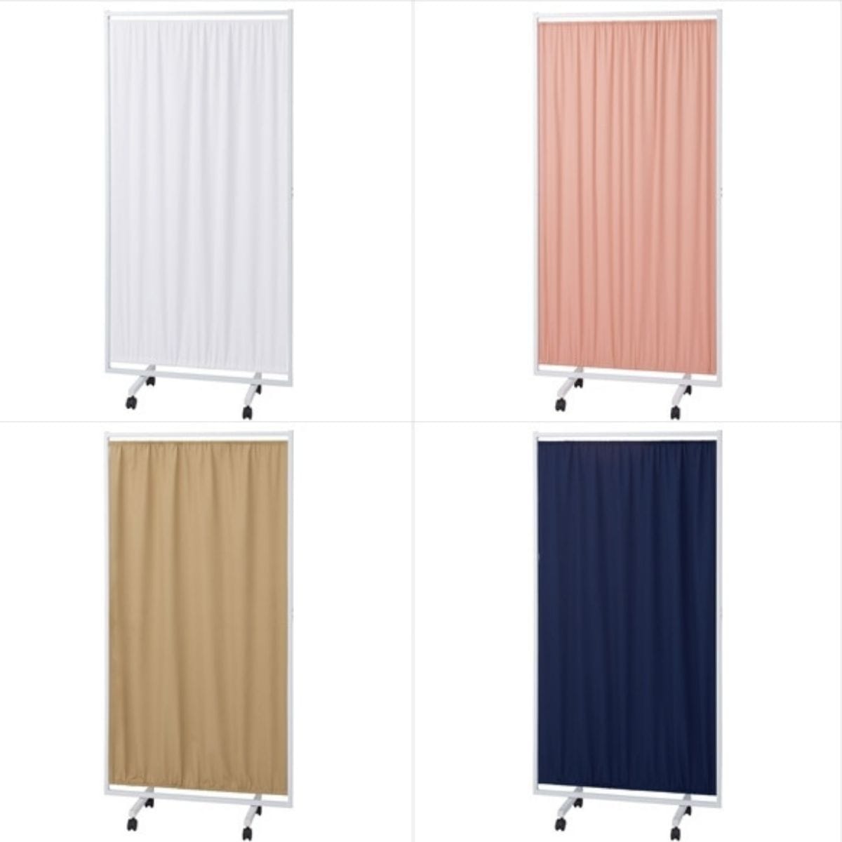 抗菌衝立スクリーン アミカルキャスター ホワイト