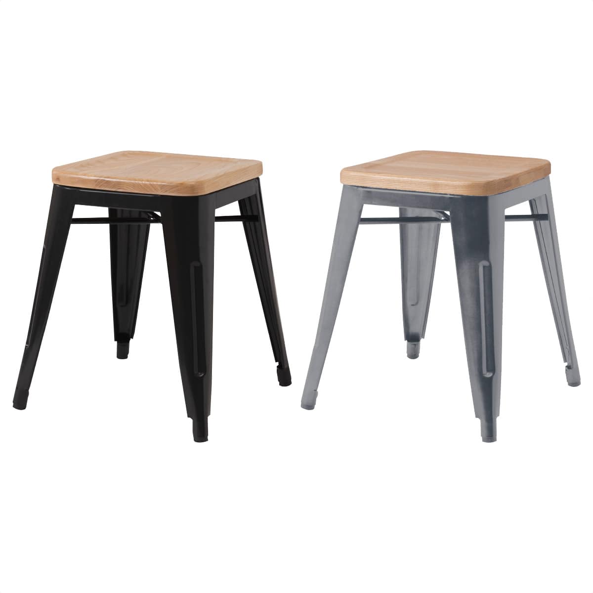 【4脚】スツール ブラック