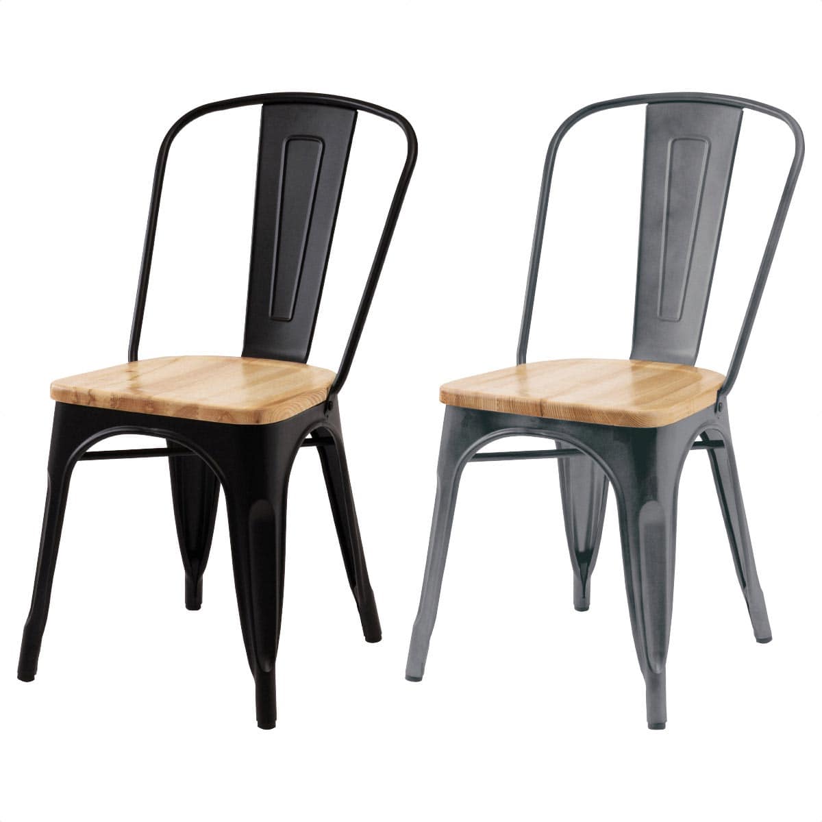 【4脚】ダイニングチェア ブラック