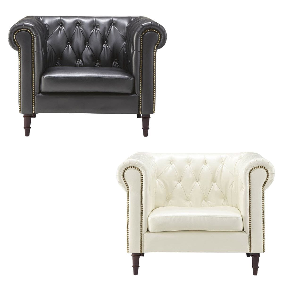 フェリーニソファ 一人掛け ブラック