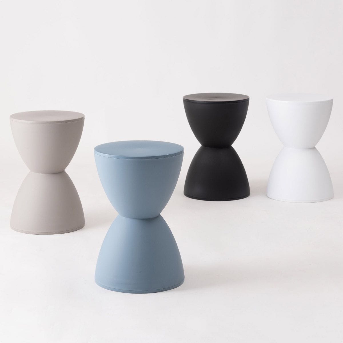 4台 スツール ブラック