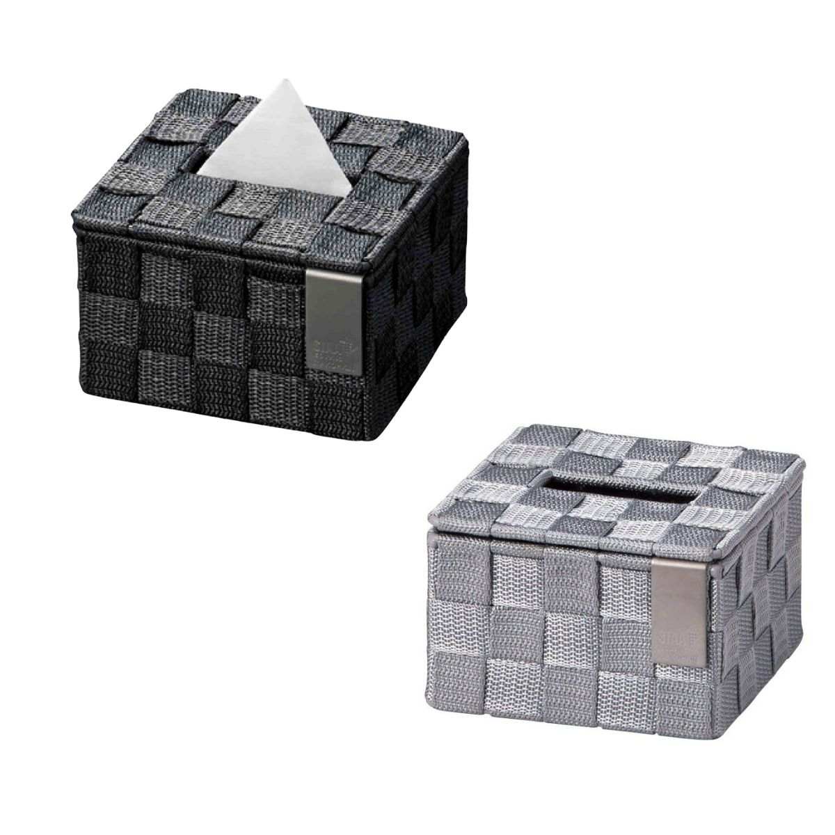 バンドティッシュボックスS ダークグレー