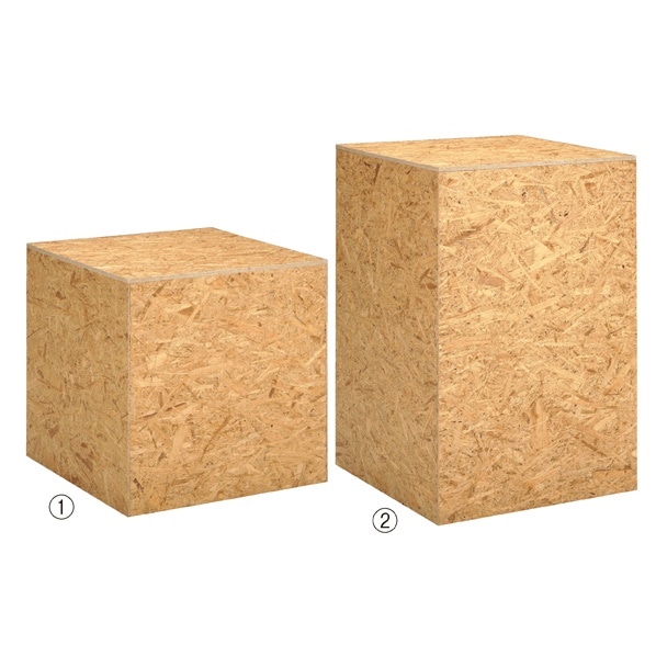 OSB製キューブステージ60cm〔ストエキオリジナル〕 高さ60cm