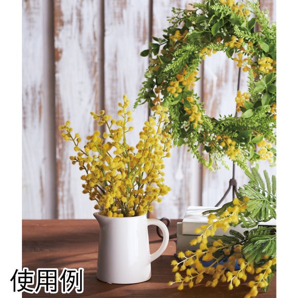 ミモザリース 春の造花 通販 ストア エキスプレス ミモザリース 春の造花 通販 ストア エキスプレス