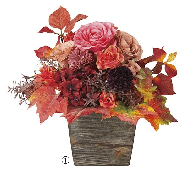 エレガンスアレンジ 秋を彩る装飾に 造花 通販 ストア エキスプレス