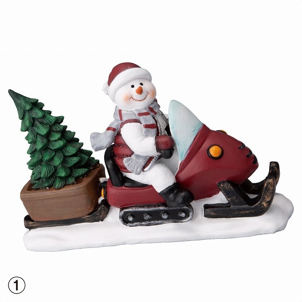スノーマンデコレーション ソリ クリスマス飾り 通販 ストア エキスプレス