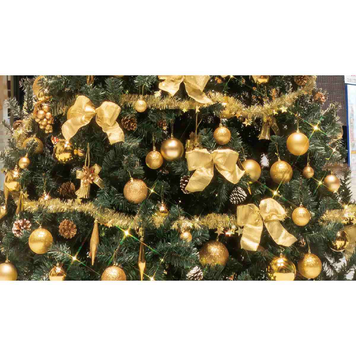 最大360cm オーナメント付デラックスツリーセット ゴールド クリスマスツリー Ledライト付き 通販 ストア エキスプレス