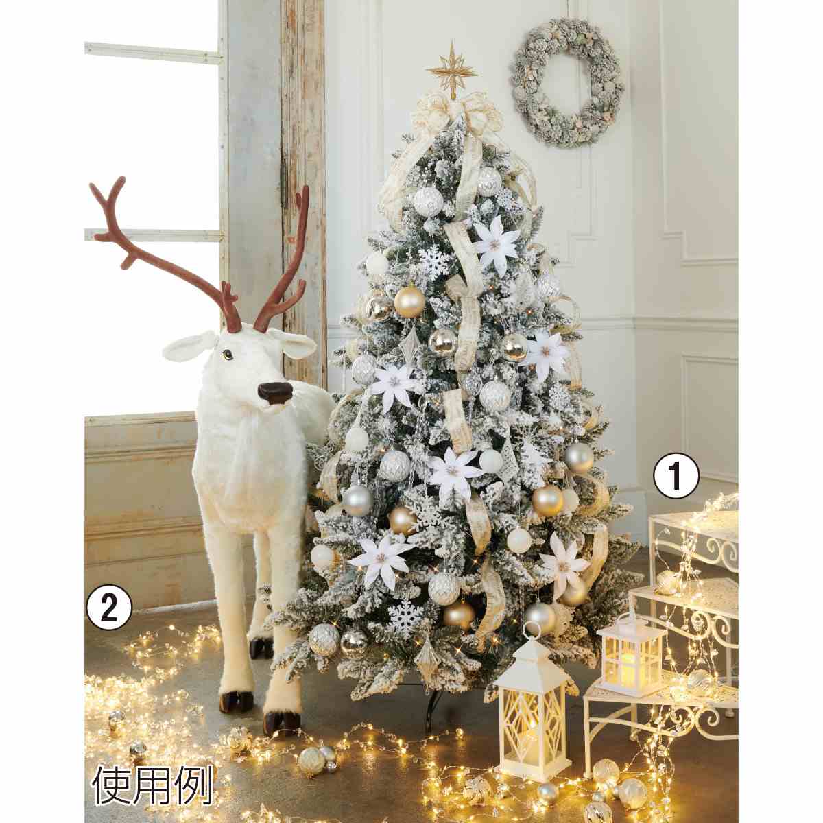 Ledライトガーランド 190cm クリスマス Led 吊り装飾 ディスプレイ 装飾 通販 ストア エキスプレス