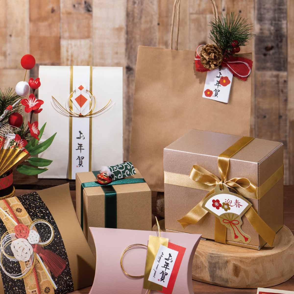 10個 和風クリップ お正月ラッピング 獅子舞 正月飾り通販 ストエキ