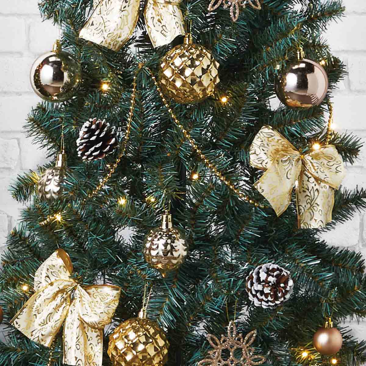 ポップアップクリスマスツリー ゴールド H150xw66cm クリスマス飾り通販 ストエキ