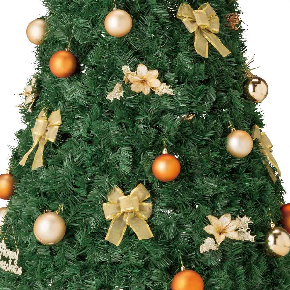 ポップアップクリスマスツリー ゴールド H145×W70cm|クリスマス飾り通販 ストエキ