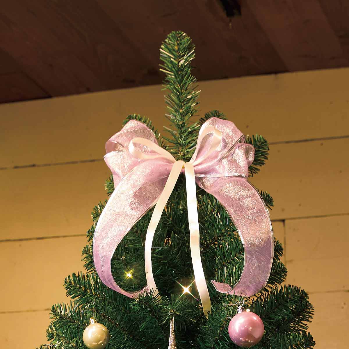 180cm クリスマスツリー シルバーリボン 180cm クリスマスツリー