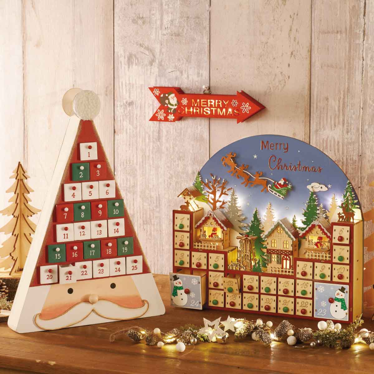 LED木製アローハンギング 幅23cm