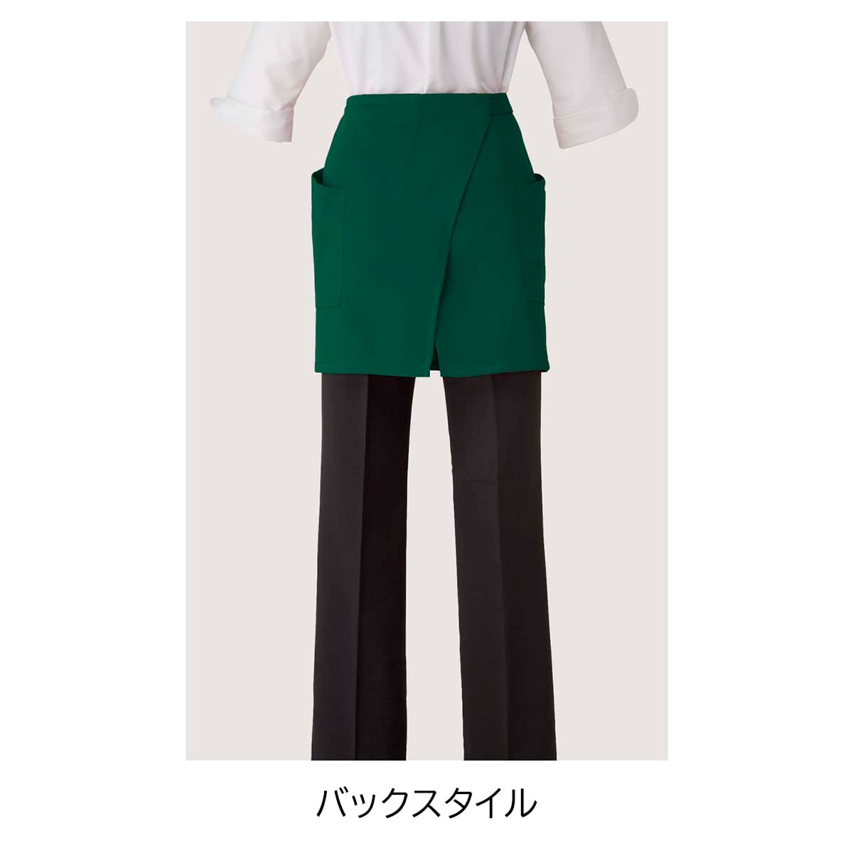 ショートエプロン ブラウン