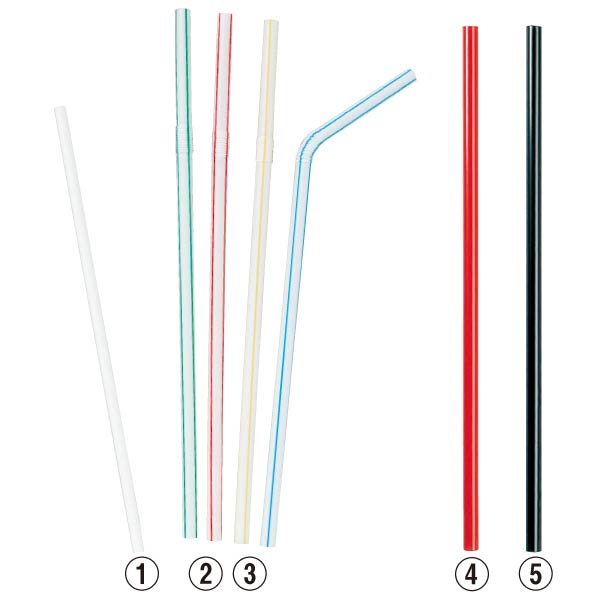 【500本】使い捨てストロー 白 袋入り