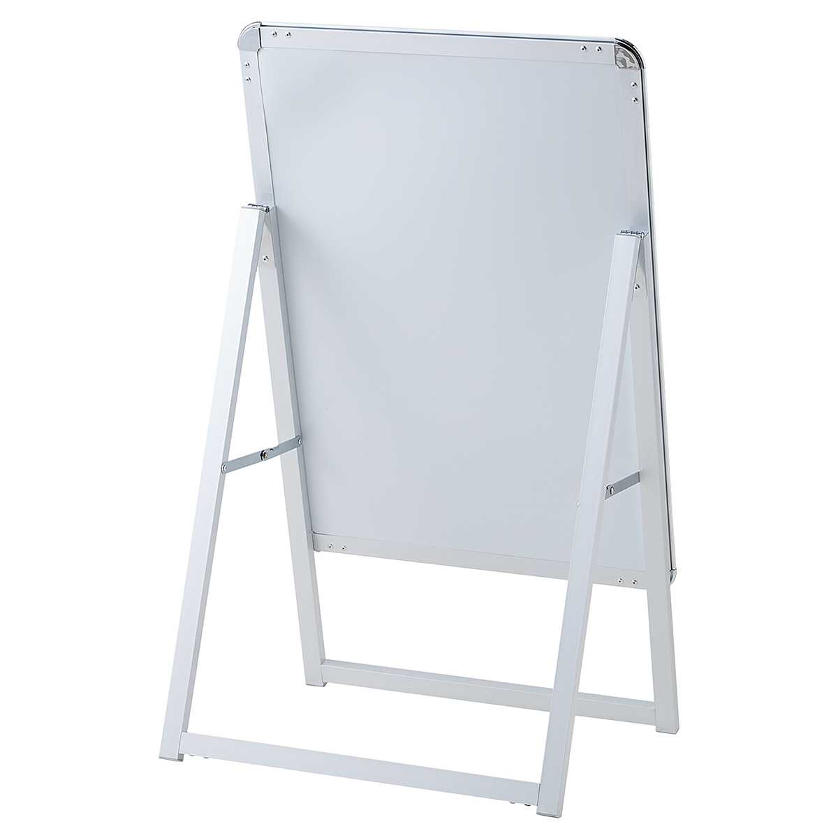 フロントオープンポスタースタンド(片面仕様)〔ストエキオリジナル〕 B2 シルバー