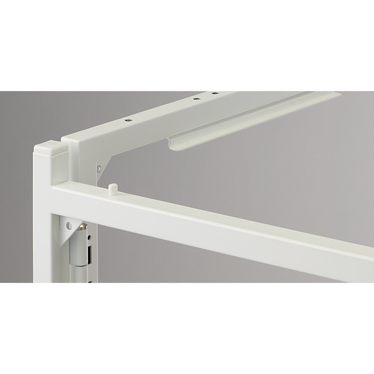 新型ハコマルシェワゴン 通常キャスター本体 W90×D60cm ホワイト〔ストエキオリジナル〕 ラスティック柄天板