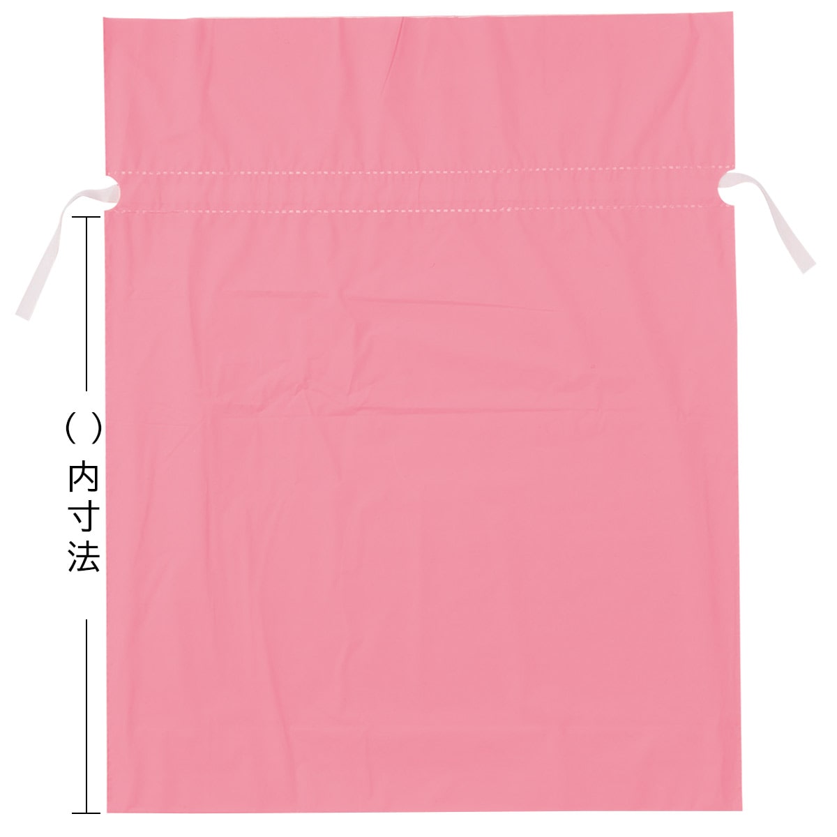 20枚 梨地リボン付きギフトバッグ ピンク 17×28[18]×底マチ8cm