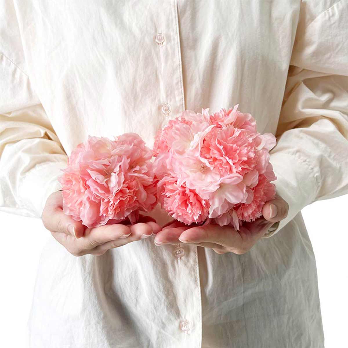 (1)小 ピンク　(3)大 ピンク