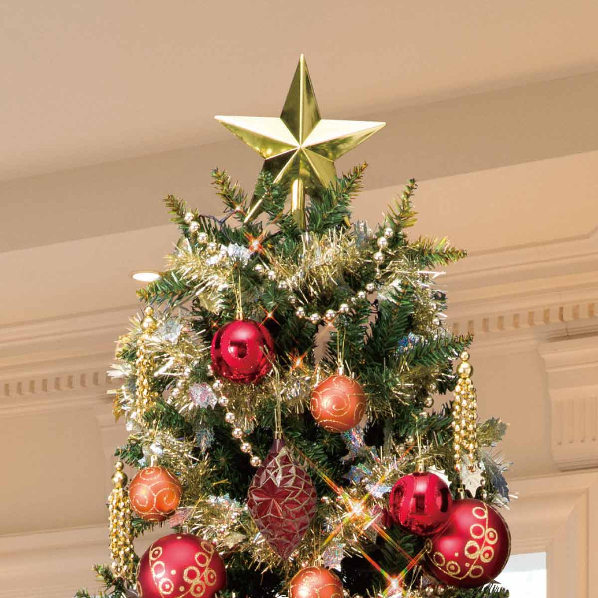 コンチネンタルクリスマスツリーセット レッド［ストエキオリジナル］ 高さ150×幅99cm