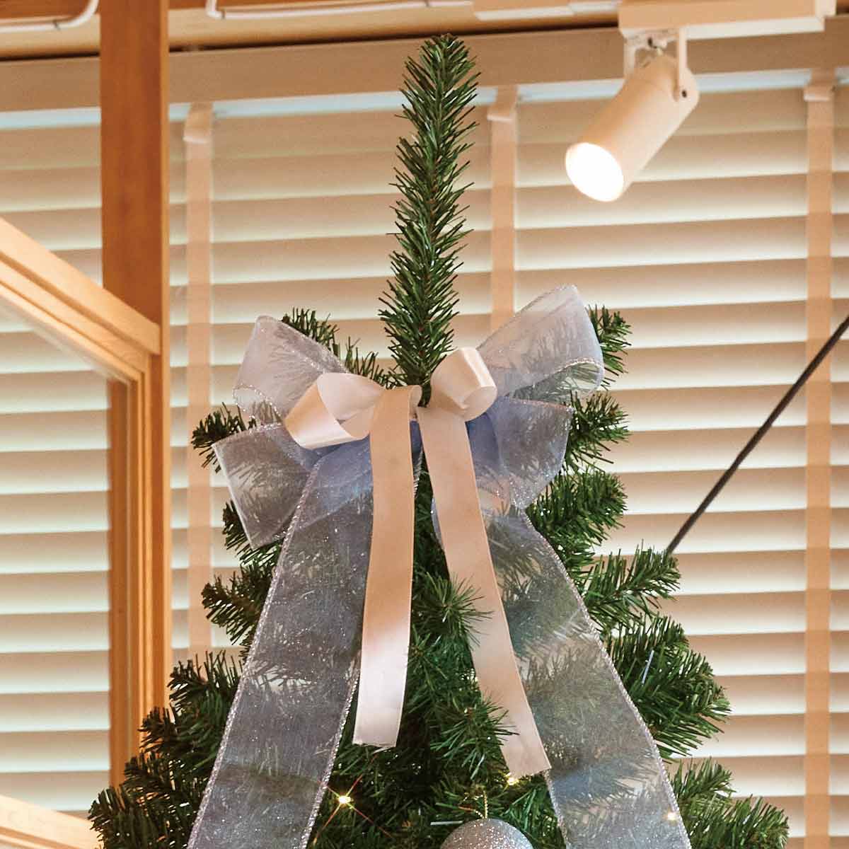 ウッドポットクリスマスツリーセット アイスブルー ［ストエキオリジナル］ 高さ150×幅84cm