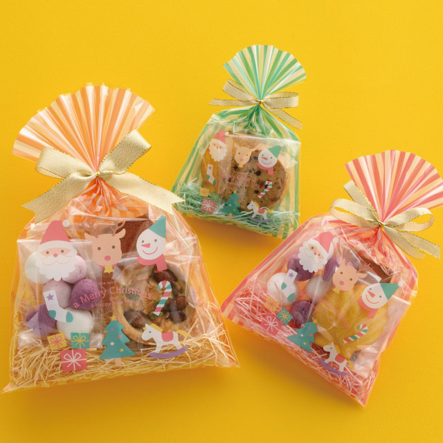 50枚 OPPギフトバッグ チャーミングクリスマス 幅12×高さ18cm